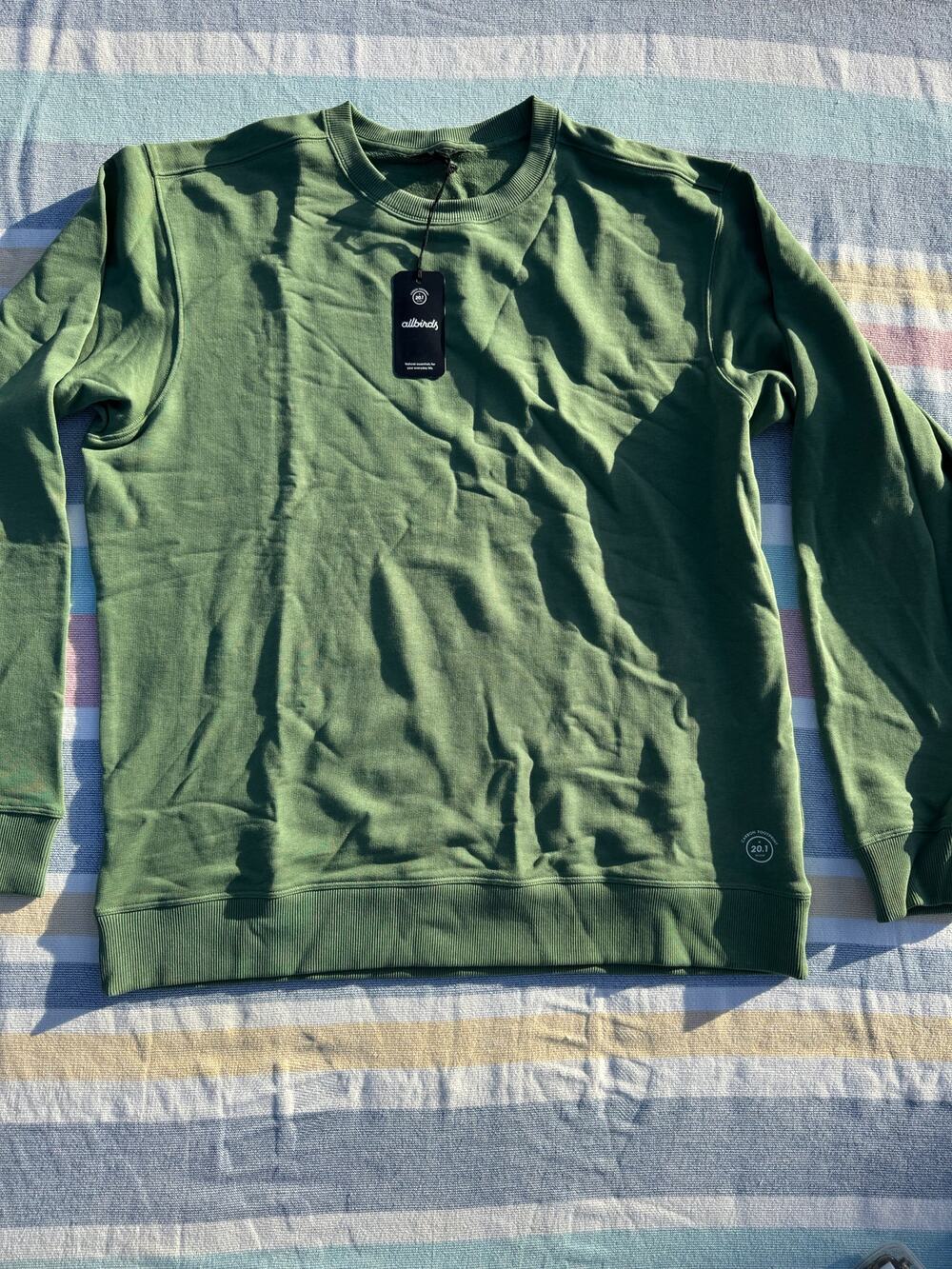 Allbirds Men’s R & R Sweatshirt | NWT | Size XXL | Color Hazy Cargo Green